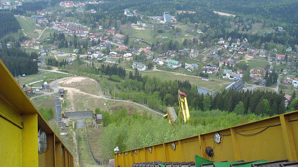 Krkonoše Harrachov pohled z Obřího můstku