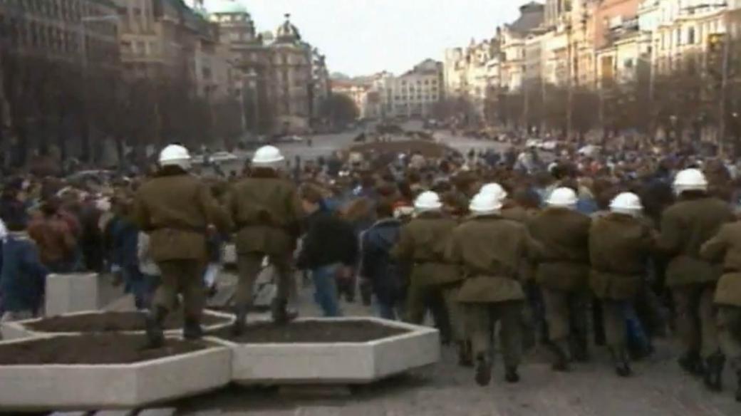 Palachův týden, leden 1989, Václavské náměstí