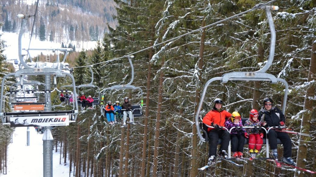 Čtyřsedačková lanovka v Malé Morávce