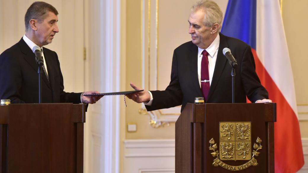 Prezident Miloš Zeman přijal na Pražském hradě demisi premiéra Andreje Babiše