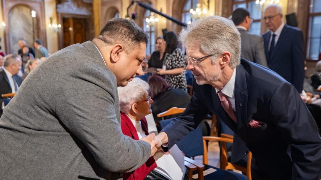 Michal Mižigár a předseda senátu Miloš Vystrčil