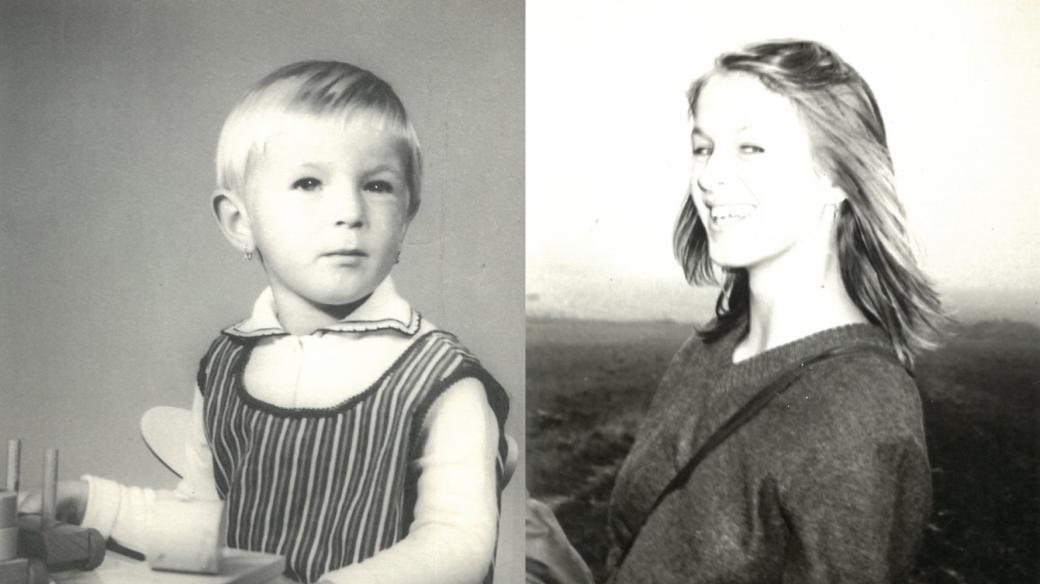 Věra Hlaváčková v dětství a jako studentka konzervatoře