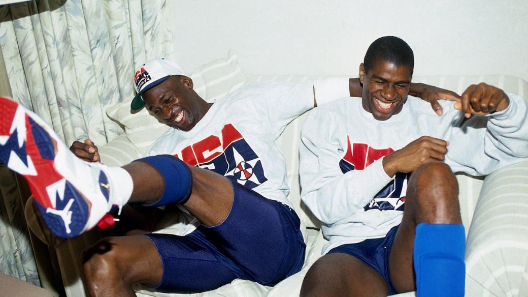 Michael Jordan a Magic Johnson v sérii Poslední představení