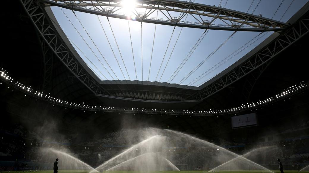 katar stadion závlaha