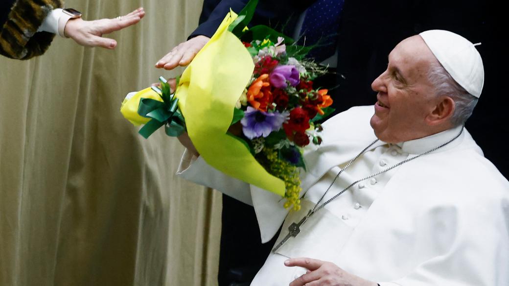 Papež František během generální audience