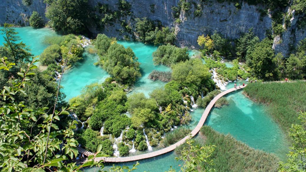 Chorvatský národní park Plitvická jezera