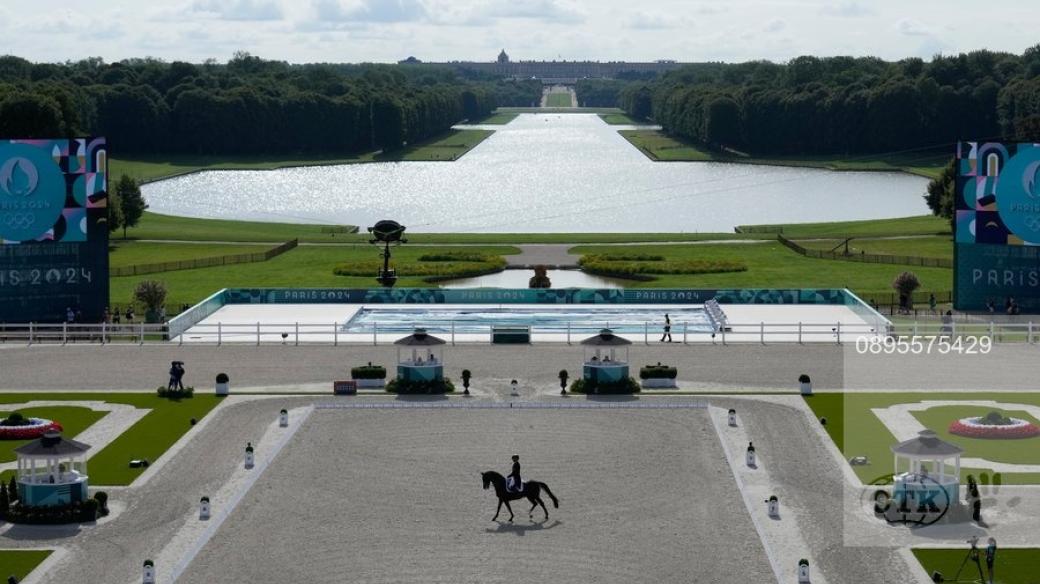 Rakušan Stefan Lehfellner během finále Grand Prix ve Versailles na Letních olympijských hrách 2024