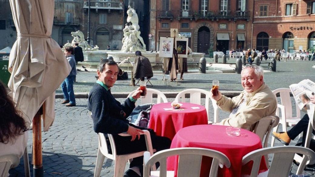 Na Piazza Navona s Miroslavem Horníčkem