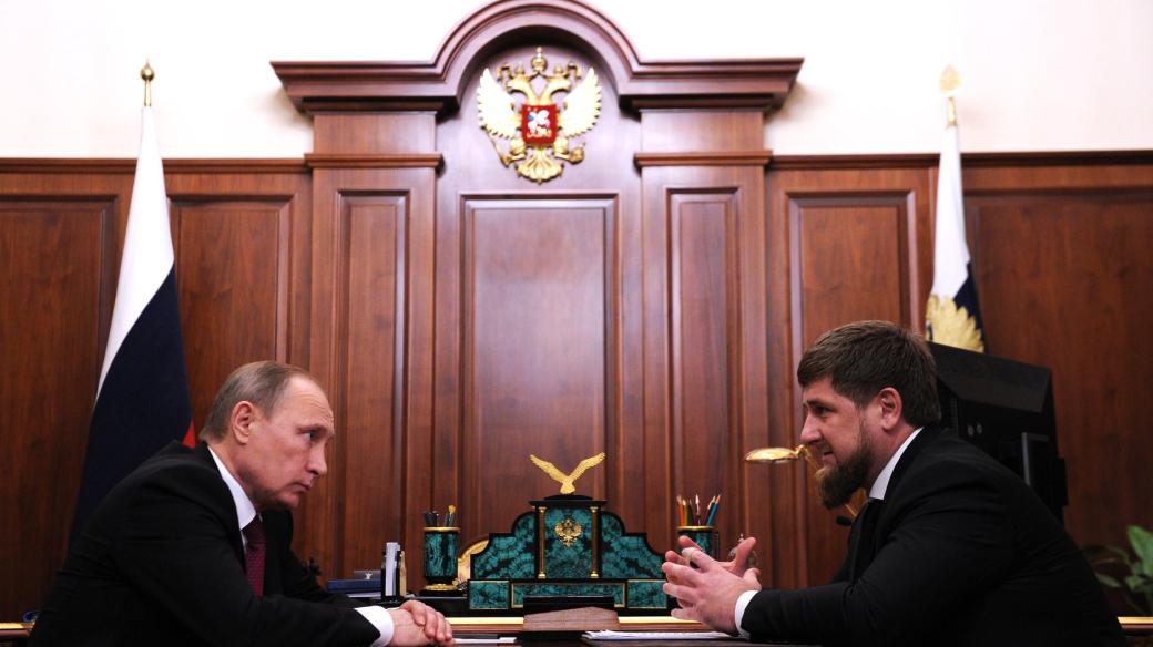 Vladimir Putin a Ramzan Kadyrov