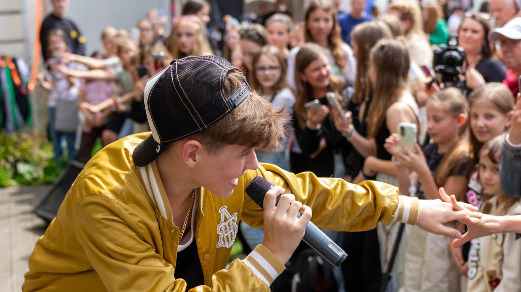 Tobias Freya na koncertě Rádia junior ve Zlíně