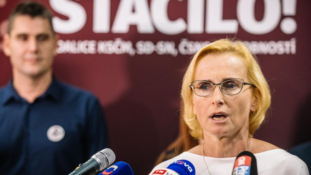 Kateřina Konečná, politička KSČM, předsedkyně strany