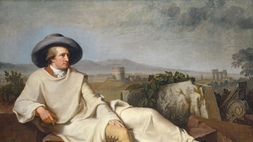 Johann Heinrich Wilhelm Tischbein: Goethe na římské Campagni, 1787