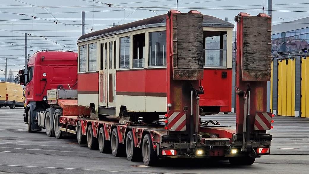 Historická tramvaj Krasin