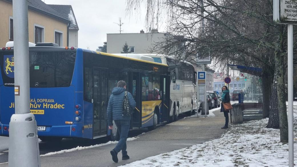 Zastávka na sídlišti U Nádraží v Jindřichově Hradci