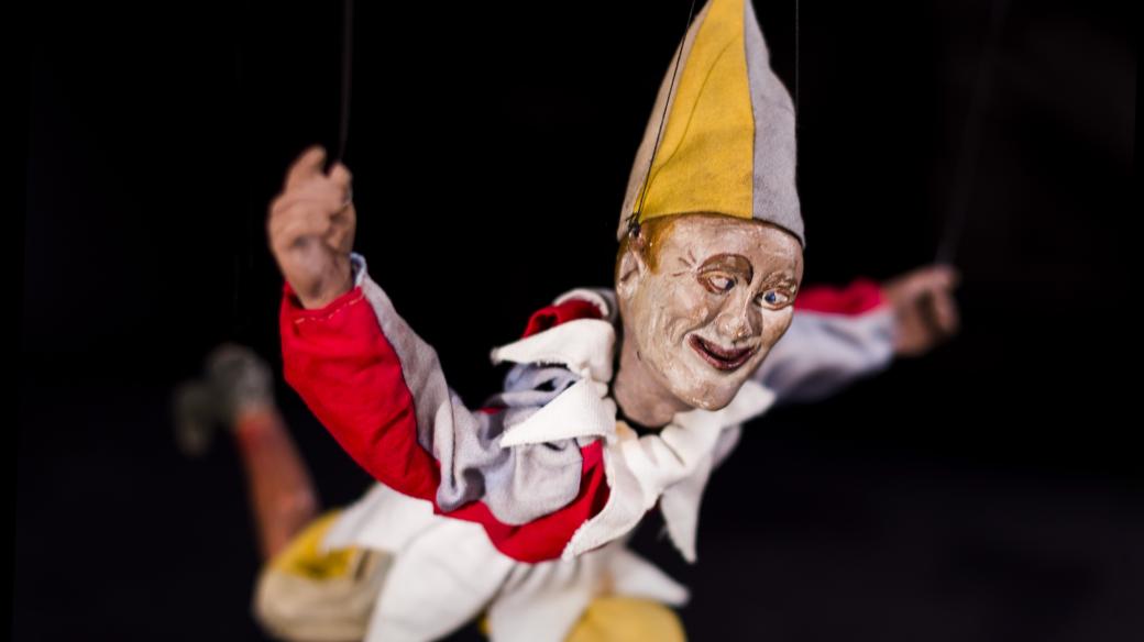 Kašpárek bratrů Kopeckých v expozici Muzea loutkářských kultur v Chrudim