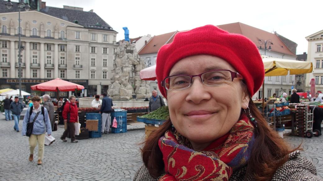 Alena Blažejovská na Zelném rynku