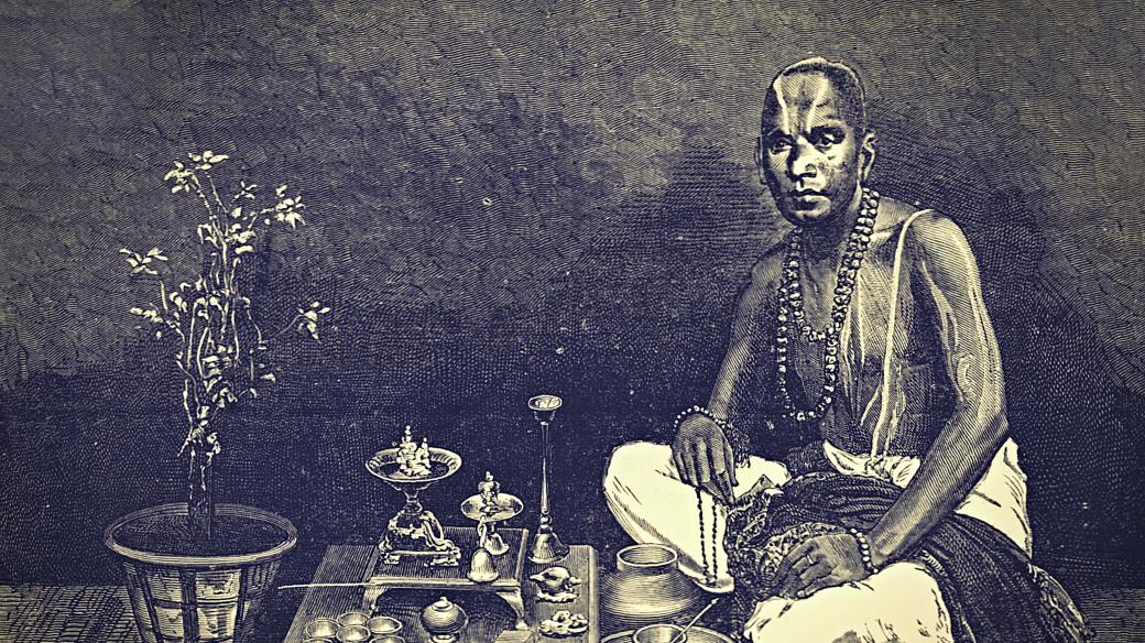 Bráhman při modlitbě (ilustrační foto)