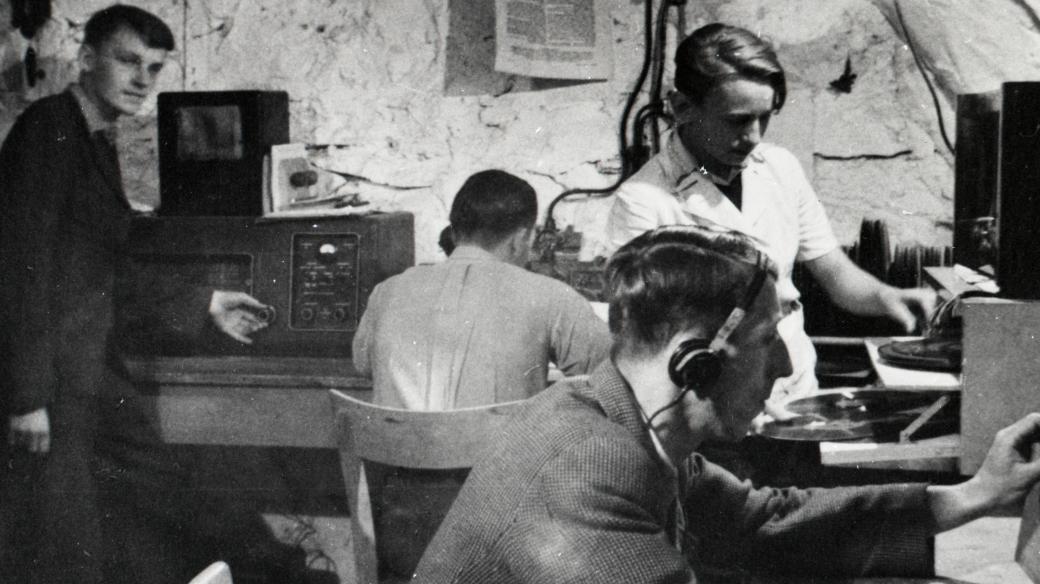 Rozhlasové vysílání z prostoru tunelů v ústecké Mariánské skále