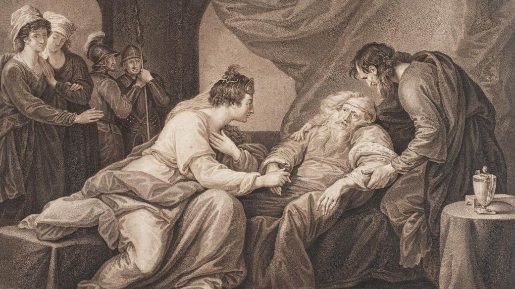 Francesco Bartolozzi: Král Lear a Cordelie, cca 1783