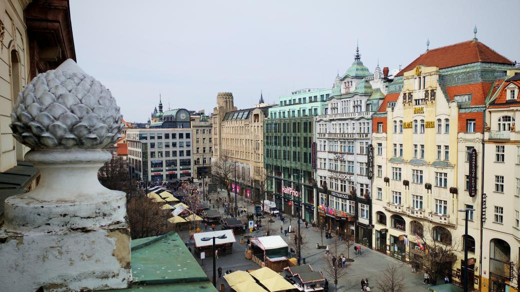 Výhled z balkonu Domu u Doušů