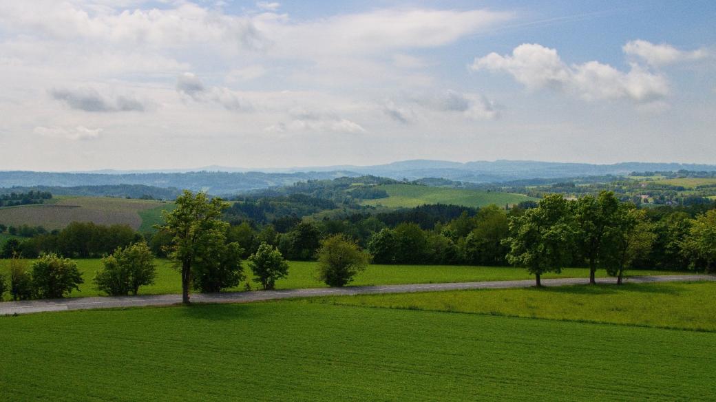 Výhled směr Kumburk, Bralec a Tábor
