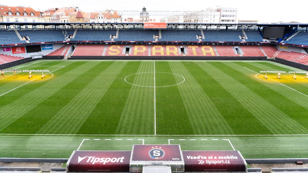 Stadion na pražské Letné, kde domácí zápasy hrají fotbalisté Sparty