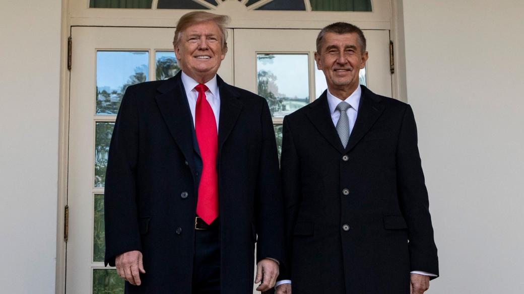 Donald Trump a Andrej Babiš v Bílém domě