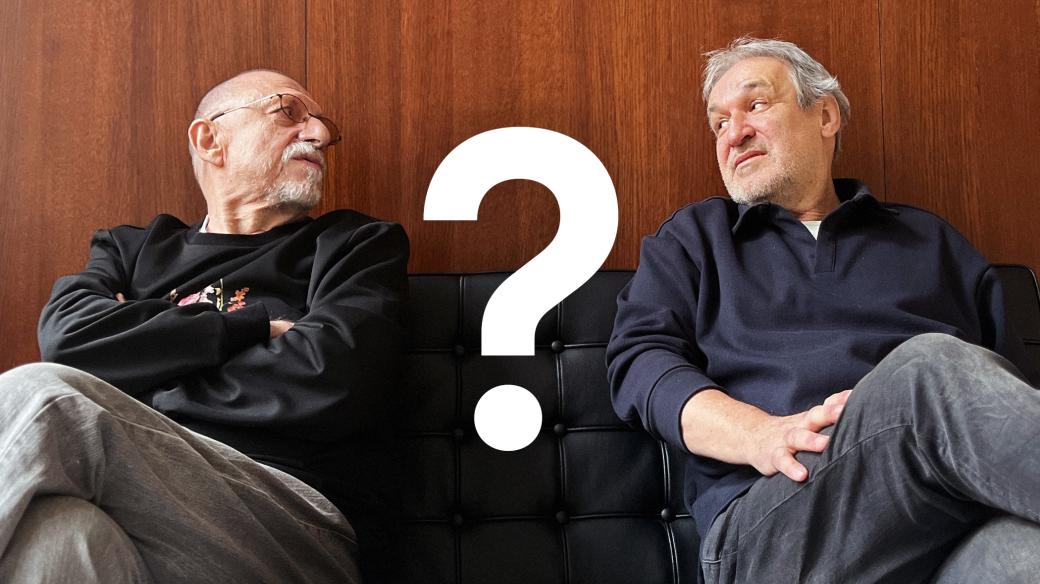 Josef Veselý s Jaromírem Ostrý přemýšlí, kdo to byl...