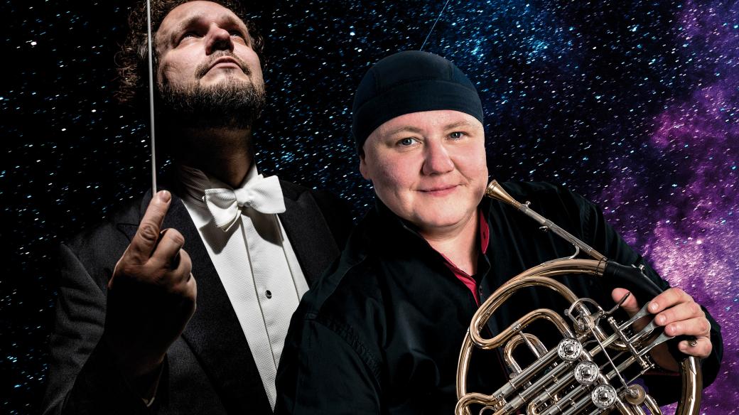 Dirigent Tomáš Brauner a sólohornistka Zuzana Rzounková | Koncert FOK Star Wars & Planety