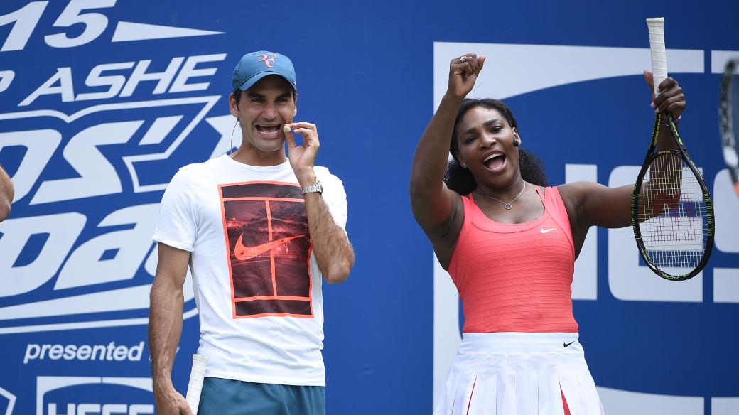 Tenisté Roger Federer a Serena Williamsová