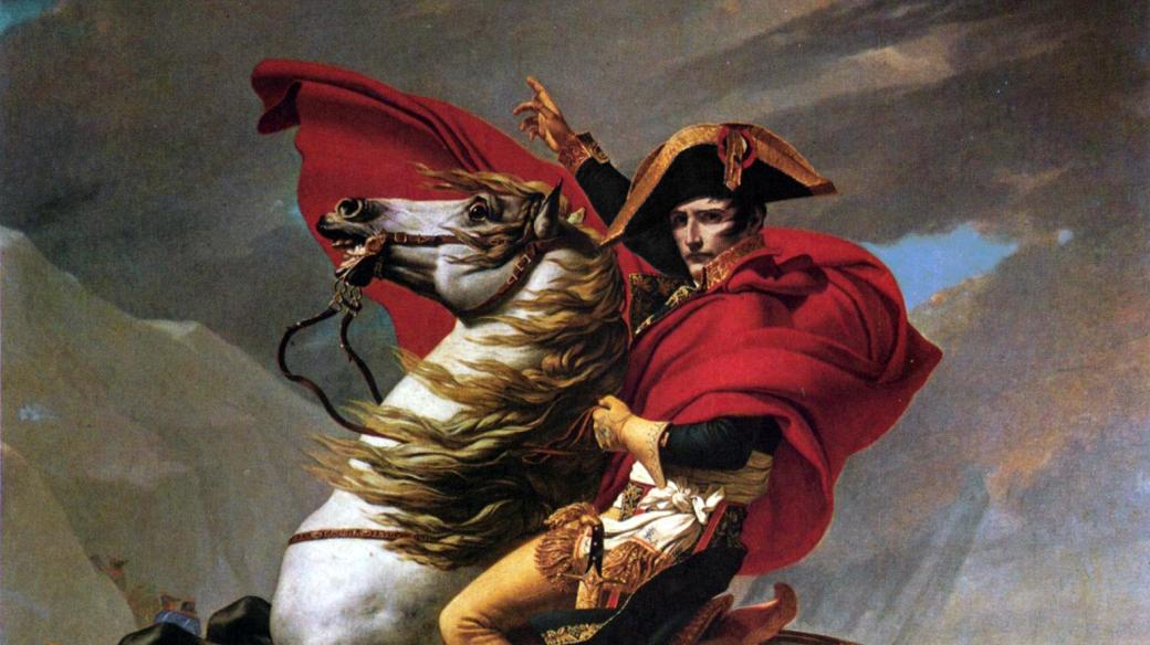 Napoleon Bonaparte při přechodu Alp