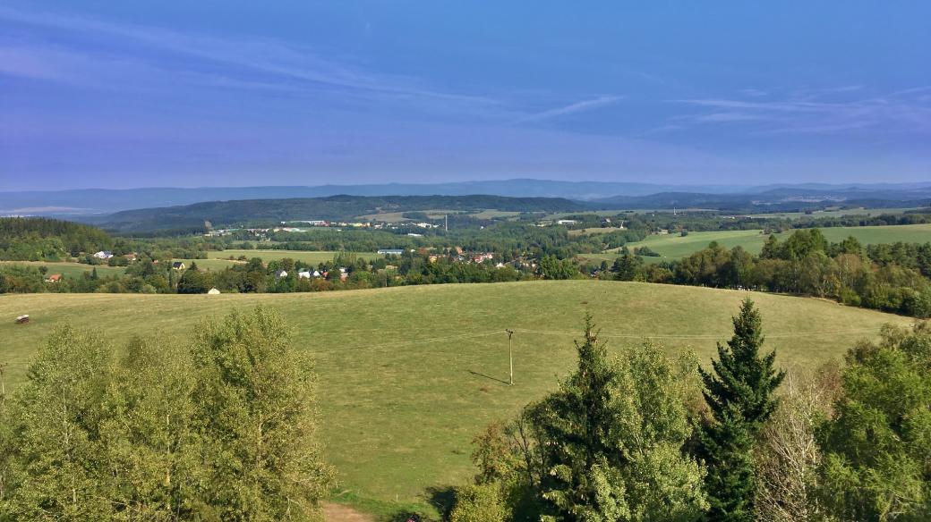 Pohled na Krušné hory