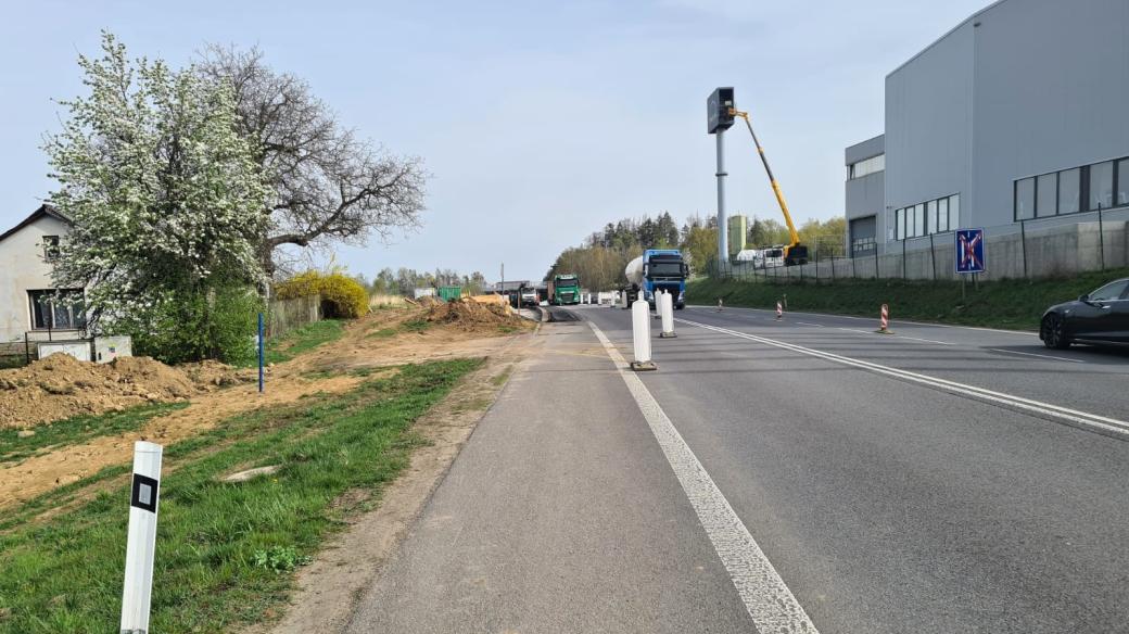 Stavba okružní křižovatky u Humpolce už začala