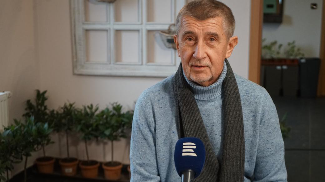 Andrej Babiš během rozhovoru v rámci Dne s kandidátem