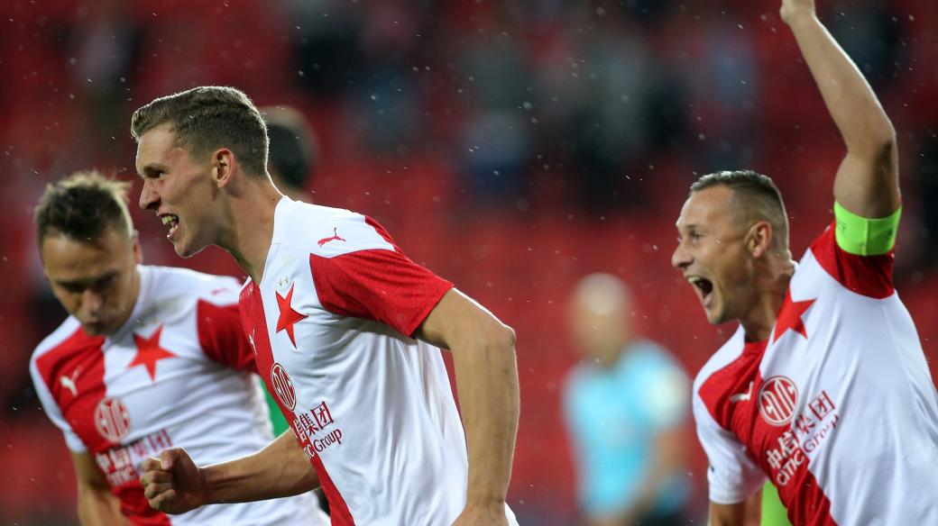 Fotbalisté Slavie Praha