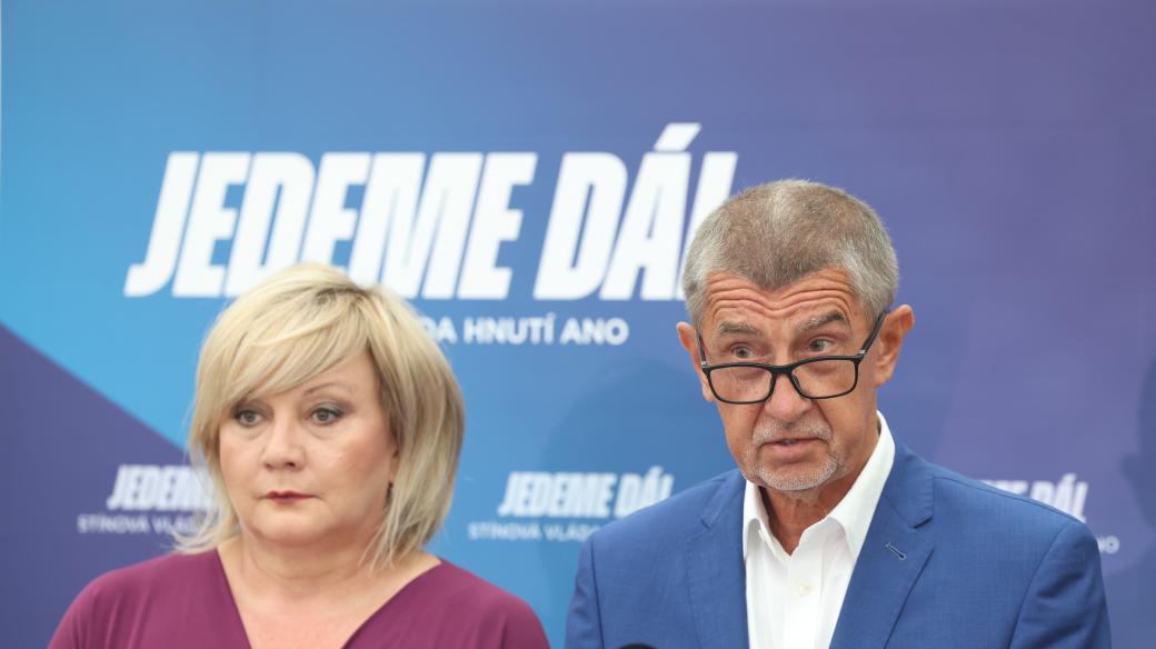 Alena Schillerová a Andrej Babiš