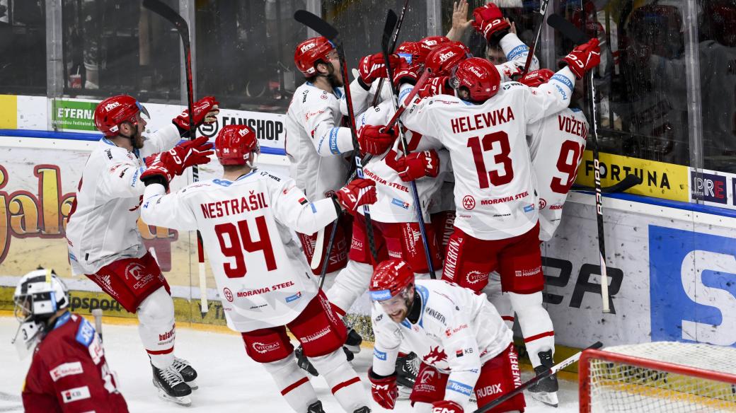 Hokejisté Třince slaví postup do finále play off extraligy