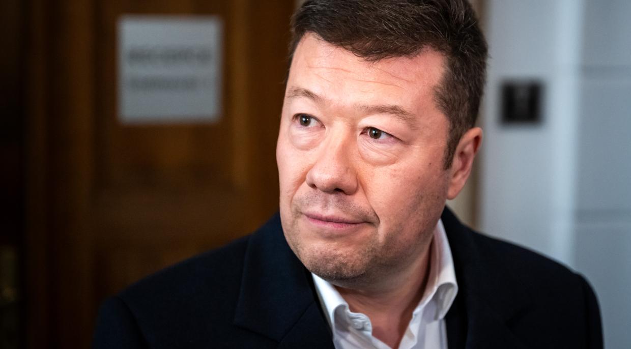 Předseda hnutí SPD Tomio Okamura po programovém jednání mezi ANO, SPD a Motoristy