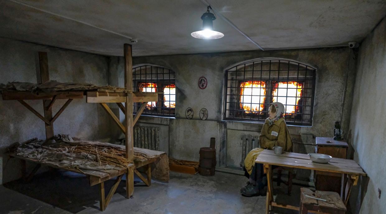 Muzeum tábora Karlag v Kazachstánu