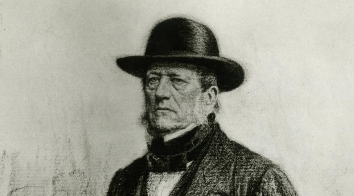 František Palacký na vycházce v Malči roku 1870