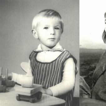 Věra Hlaváčková v dětství a jako studentka konzervatoře