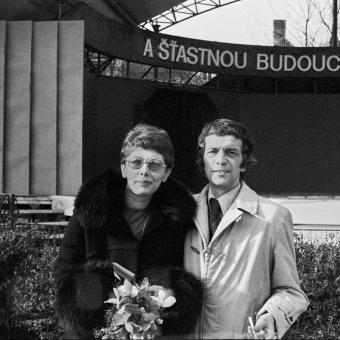 Daňa Horáková a Pavel Juráček ve svatební den
