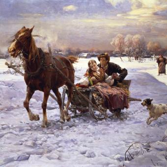 Wierusz-Kowalski: Milenci na saních