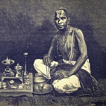 Bráhman při modlitbě (ilustrační foto)