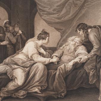 Francesco Bartolozzi: Král Lear a Cordelie, cca 1783