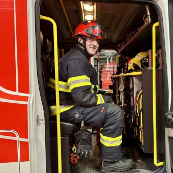 Hasič Jakub Hrnčiar