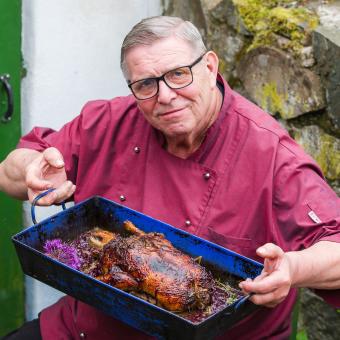 Nadívaná kachna s karamelizovaným zelím podle Lichtenštejnů je recept jak řemen, říká Jaroslav Sapík