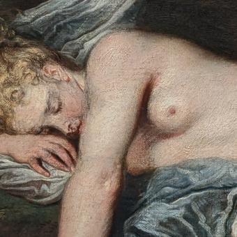 Jean-Antoine Watteau: Nymfa a satyr