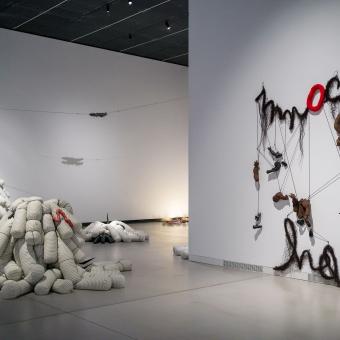 Výstava Annette Messager Tragikomedie v Kunsthalle Praha