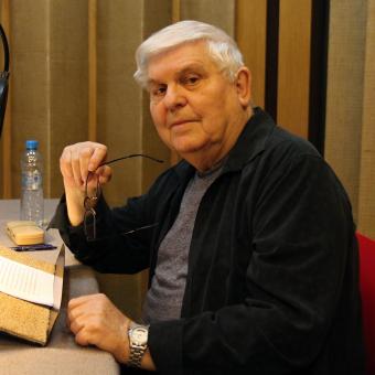 Stanislav Šárský při natáčení Pověstí z Jeseníků